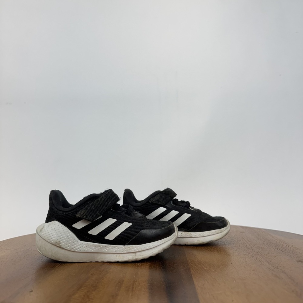 Little Kids Adidas Runfalcon 5 Black White‎ Athletic Running Sneakers Size 6 C